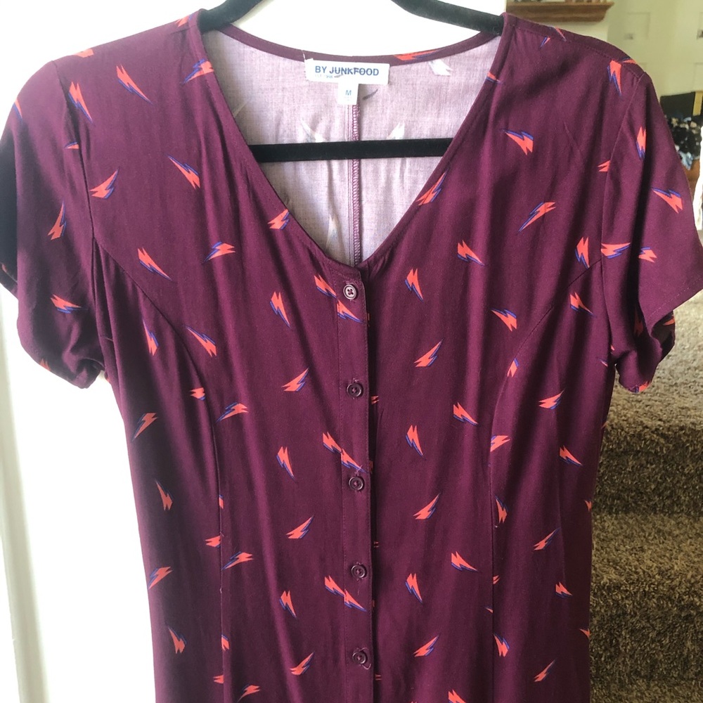 Vintage lightning bolt dress by junkfood. Size M